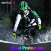 BEACE Cycling Gloves for Women - Colorful Night Glow, Touch Screen Compatible - Full Finger Road & Mountain Bike Gloves with Anti-Slip Silicone Palm (Green, XL) view 3
