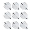RED DRAGON Hardcore Ionic White Dart Flights - 3 Sets Per Pack (9 Dart Flights in Total) view 1