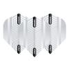 RED DRAGON Hardcore Ionic White Dart Flights - 3 Sets Per Pack (9 Dart Flights in Total) view 2