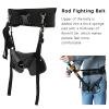 Alomejor Fishing Belt,Adjustable Comfortable,Durable Rod Support Belt,Waist Holder for Anglers Hikers Campers Fishing Hiking Camping view 4