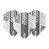 RED DRAGON Hardcore XT White and Grey Dart Flights - 4 Sets Per Pack (12 Dart Flights in Total) view 2