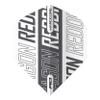 RED DRAGON Hardcore XT White and Grey Dart Flights - 4 Sets Per Pack (12 Dart Flights in Total) view 4