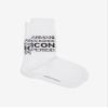 Armani Exchange Women's Icon Logo Sock, Bianco, One Size view 2