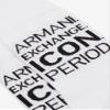 Armani Exchange Women's Icon Logo Sock, Bianco, One Size view 3