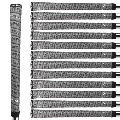 SuperStroke Traxion Wrap Golf Club Grip, Standard, Advanced Surface Texture that Improves Feedback and Tackiness, Providing Durability and Comfortability, Gray (13 Pack)