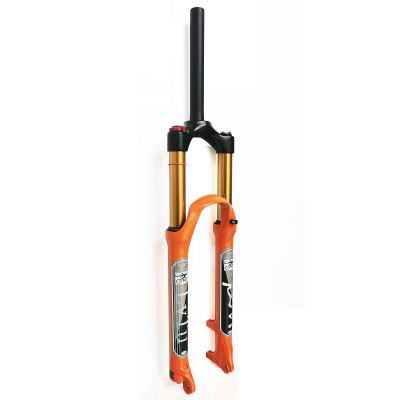 LvTu Mountain Bike Suspension Front Forks 26/27.5/29 Inch Orange 140mm Travel Lightweight Air Fork LVTU-140L-QR-9x100 (Color : Straight Manual Lock Out, Size : 29 inch)