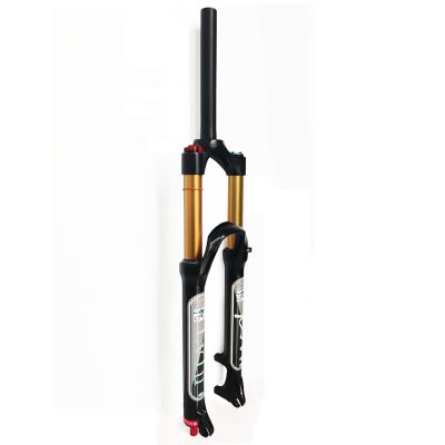 LvTu Suspension Fork 26/27.5/29 Inch, Magnesium Alloy Fork, 140-QR-9x100, Lightweight Air Fork Shock Absorber (Color : Straight Manual Lockout, Size : 26")