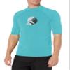 Kanu Surf Men's Paradise UPF 50+ Short Sleeve Sun Protective Rashguard Swim Shirt, Seaside Aqua, X-Large view 1