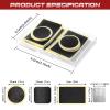 40 Pieces Bicycle Tire Repair Kit Includes 36 Pieces Glueless Bike Tube Patches Self Adhesive Bicycle Tire Patches Included Round Square Rectangle and 4 Pieces Metal Rasps for Road Mountain Bikes view 2