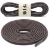YFINE Waxed Round Shoe Laces: 2 Pairs 35 Inch Grayish Brown Wax Oxford Shoelaces for Dress Shoes Boots view 2