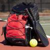Athletico 35L Pickleball Backpack - Fits Up to 2 Paddles, Includes Ball Holder (Red) view 2