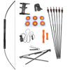 AMEYXGS Archery Longbow kit 55lbs Portable Hunting Bow Metal Riser Straight Bow for Shooting Practice Competition Left Right Hand (Bow+Accessories, 55lbs) view 1
