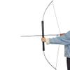 AMEYXGS Archery Longbow kit 55lbs Portable Hunting Bow Metal Riser Straight Bow for Shooting Practice Competition Left Right Hand (Bow+Accessories, 55lbs) view 3