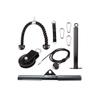 qiuqiu 9PC Fitness LAT and Lift Pulley System, Cable Machine with Upgraded Loading Pin for Triceps Pull Down, Biceps Curl, Back, Forearm, Shoulder-Home Gym Equipment view 1
