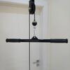 qiuqiu 8PCS Triceps Extensions Fitness Workout Professional Equipment with Pulley, LAT and Lift Pulley System, Biceps Curl,Adjustable Length Home Gym Easy Install view 2