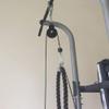qiuqiu 8PCS Triceps Extensions Fitness Workout Professional Equipment with Pulley, LAT and Lift Pulley System, Biceps Curl,Adjustable Length Home Gym Easy Install view 3