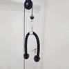 qiuqiu 8PCS Triceps Extensions Fitness Workout Professional Equipment with Pulley, LAT and Lift Pulley System, Biceps Curl,Adjustable Length Home Gym Easy Install view 4