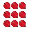 RED DRAGON Hardcore Ionic Red Dart Flights - 3 Sets Per Pack (9 Dart Flights in Total) view 1