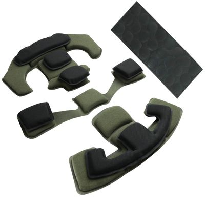 Tactical Airsoft Helmet Pads Internal Memory Foam Foam Protective Cushion Buffer Pad Protection Mat Accessories Liner System for Fast MT MICH IBH AF ACH Helmet (Black)