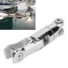 Akozon Boat Anchor Connector, Marine Anchor 3 Joint 316 Stainless Steel Swivel Connector Mirror Polished Hardware for 0.4/0.5in Chain view 4