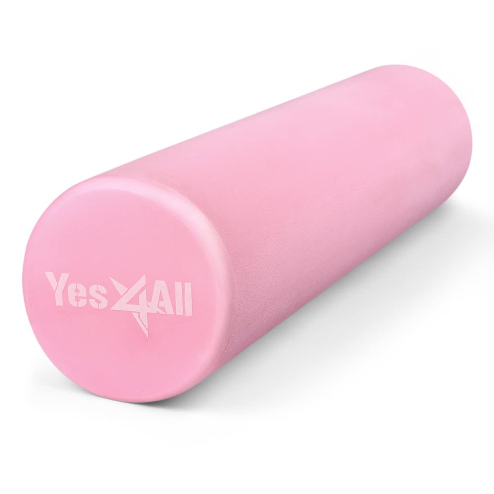 Yes4All EVA Firm Foam Roller for Back - Round Roller for Exercise, Yoga & Pilates 12/18/24/36 inch