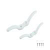 2 Pcs 4" Nylon Rope Cleat Marine Grade, White view 1
