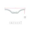 2 Pcs 4" Nylon Rope Cleat Marine Grade, White view 3