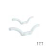 2 Pcs 4" Nylon Rope Cleat Marine Grade, White view 4