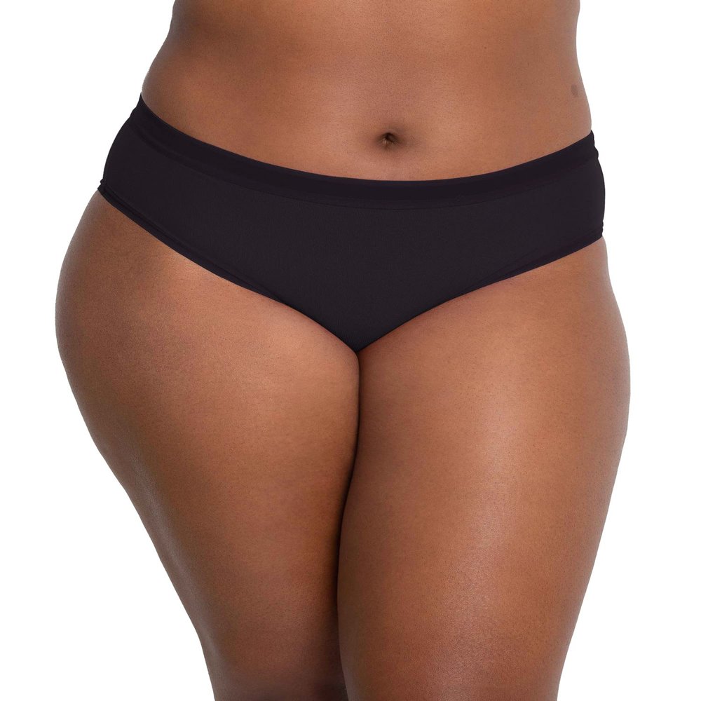 Sheer Mesh High Cut Brief