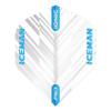 RED DRAGON Hardcore Gerwyn Price Ionic White and Blue Dart Flights - 3 Sets Per Pack (9 Dart Flights in Total) view 3