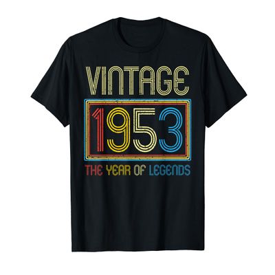 1953 Vintage Legends Born in 1953 Birthday Gifts Men Women T-Shirt