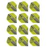 RED DRAGON Hardcore XT Green and Black Dart Flights - 4 Sets Per Pack (12 Dart Flights in Total) view 1