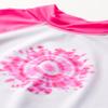 Kanu Surf Girls' Karlie UPF 50+ Sun Protective Rashguard Swim Shirt, Groovy White/Pink, 6 view 2