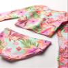 Kanu Surf Girls' Long Sleeve Rashguard UPF 50+ Two Piece Swim Set, Coral Reef Crop Pink, 12 view 2