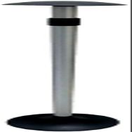 Pactrade Marine Boat Pontoon Cover Support Pole Adjustable Telescopic Height Mushroom Top Aluminum/Injected PP Tall Short Round Base Snap-on Fastener Tip & Rubber Cap (Length: 35" - 64")