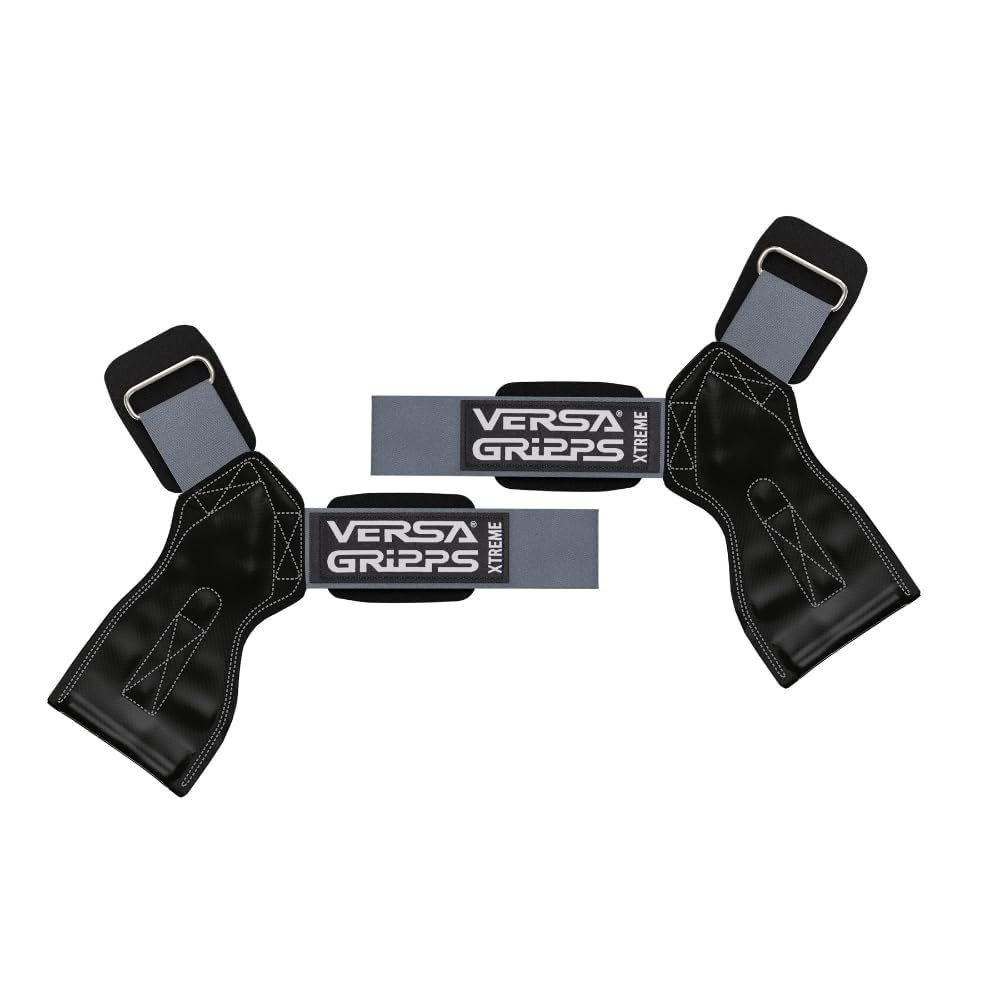 Versa Gripps Xtreme, Made in USA, Wrist Straps for Weightlifting Alternative, Best Training Accessory, XS, Platinum
