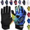 Exxact Sports Flight Baseball Batting Gloves Youth & Adult with Textured Leather Palm, Softball Batting Gloves for Women/Men (A2XL, Rainbow) view 1