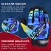 Exxact Sports Flight Baseball Batting Gloves Youth & Adult with Textured Leather Palm, Softball Batting Gloves for Women/Men (A2XL, Rainbow) view 2
