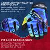 Exxact Sports Flight Baseball Batting Gloves Youth & Adult with Textured Leather Palm, Softball Batting Gloves for Women/Men (A2XL, Rainbow) view 4
