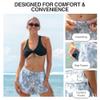 Kanu Surf Women's Darren Stretch UPF 50+ Active Swim and Workout Boardshort, Seafoam Grey, 12 view 3