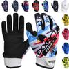 Exxact Sports Flight Baseball Batting Gloves Youth & Adult with Textured Leather Palm, Softball Batting Gloves for Women/Men (A2XL, White) view 1