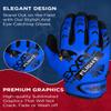 Exxact Sports Flight Baseball Batting Gloves Youth & Adult with Textured Leather Palm, Softball Batting Gloves for Women/Men (A2XL, Blue) view 2