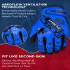 Exxact Sports Flight Baseball Batting Gloves Youth & Adult with Textured Leather Palm, Softball Batting Gloves for Women/Men (A2XL, Blue) view 4