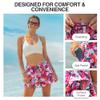 Kanu Surf Women's Darren Stretch UPF 50+ Active Swim and Workout Boardshort, Eden Pink, 6 view 3