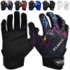 Exxact Sports Flight Baseball Batting Gloves Youth & Adult with Textured Leather Palm, Softball Batting Gloves for Women/Men (A3XL, Lazers) view 1