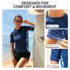 Kanu Surf Women's Breeze UPF 50+ Short Sleeved Active Rashguard & Workout Top, Eden Navy/Blue, X-Large view 4