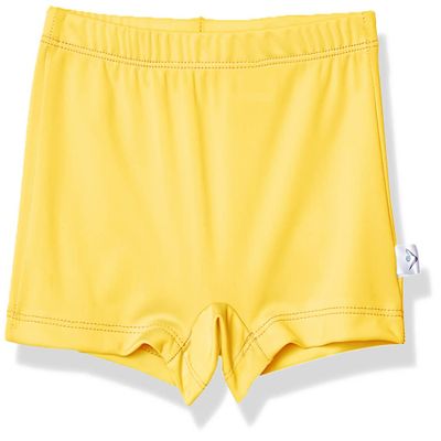 Kanu Surf Girls' Swimming Bottom UPF 50+"Boy Short, Yellow, 12