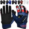 Exxact Sports Flight Baseball Batting Gloves Youth & Adult with Textured Leather Palm, Softball Batting Gloves for Women/Men (A2XL, Patriot) view 1