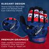 Exxact Sports Flight Baseball Batting Gloves Youth & Adult with Textured Leather Palm, Softball Batting Gloves for Women/Men (A2XL, Patriot) view 2