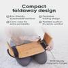 Mindful Modern Folding Meditation Bench - Bamboo Kneeling Stool w/Locking Magnetic Hinges - Prayer Kneeler Seiza Chair w/Soft Pillow & Travel Bag view 4